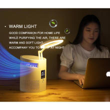 Desktop Air Purifier with Lamp Negative Ion Dust Bacterial Removal